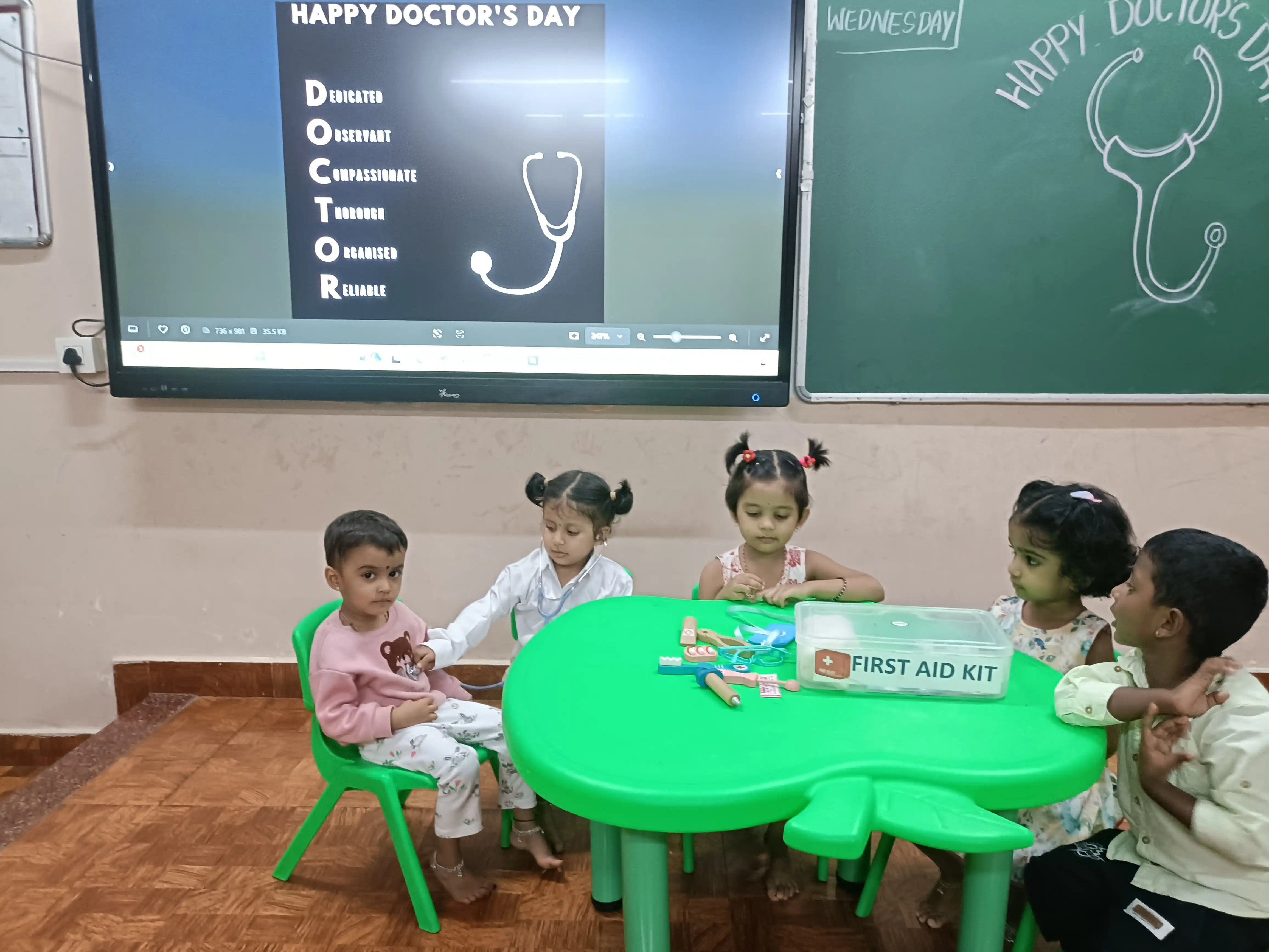 Doctor's Day Activity at Vidyodaya Public School
