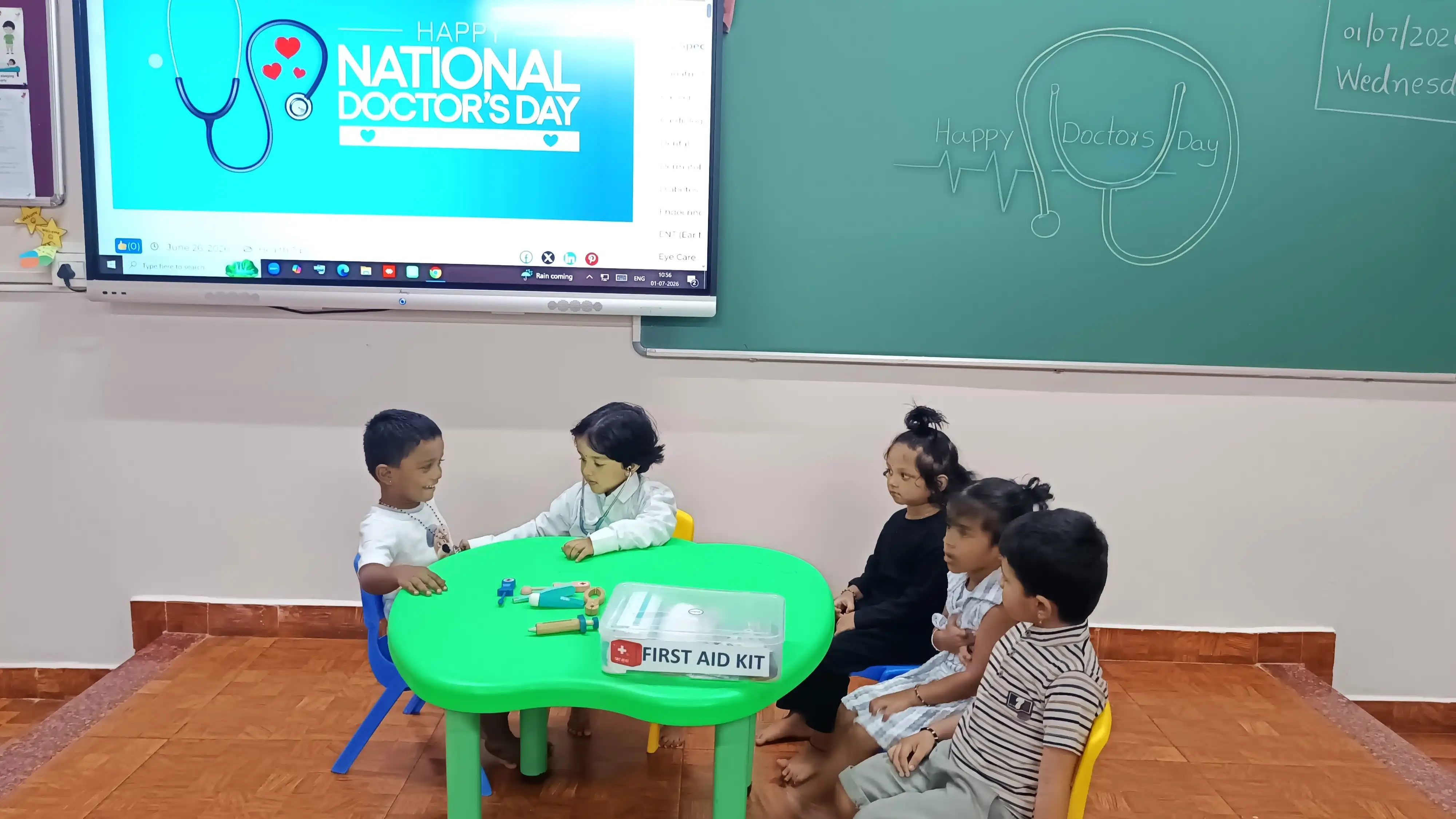 Doctor's Day Activity at Vidyodaya Public School