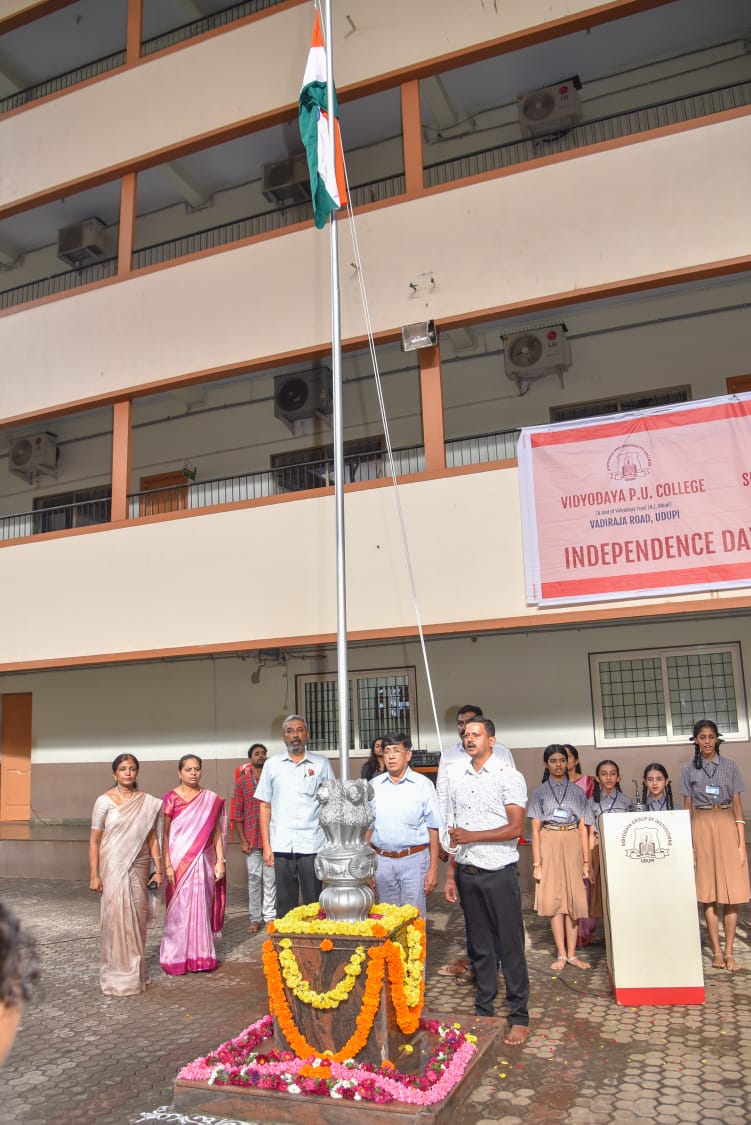 Vidyodaya P U College Udupi Independence Day Celebration