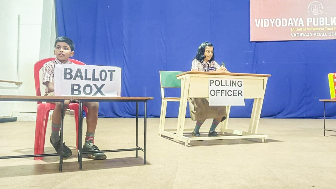 Election at Vidyodaya Public School, Udupi