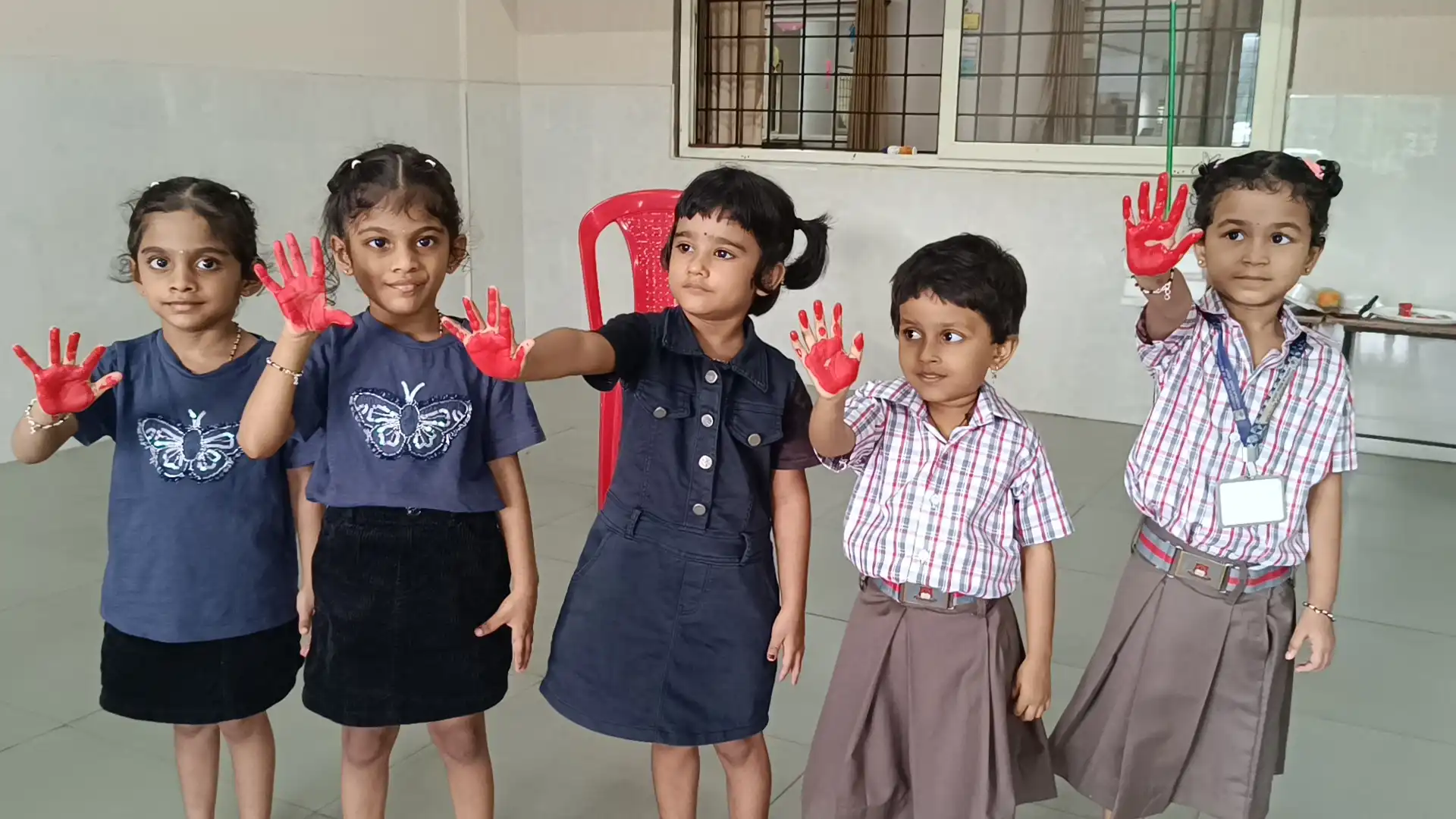 Vidyodaya Public School Pre-Primary students participating in World Blood Donor Day activity