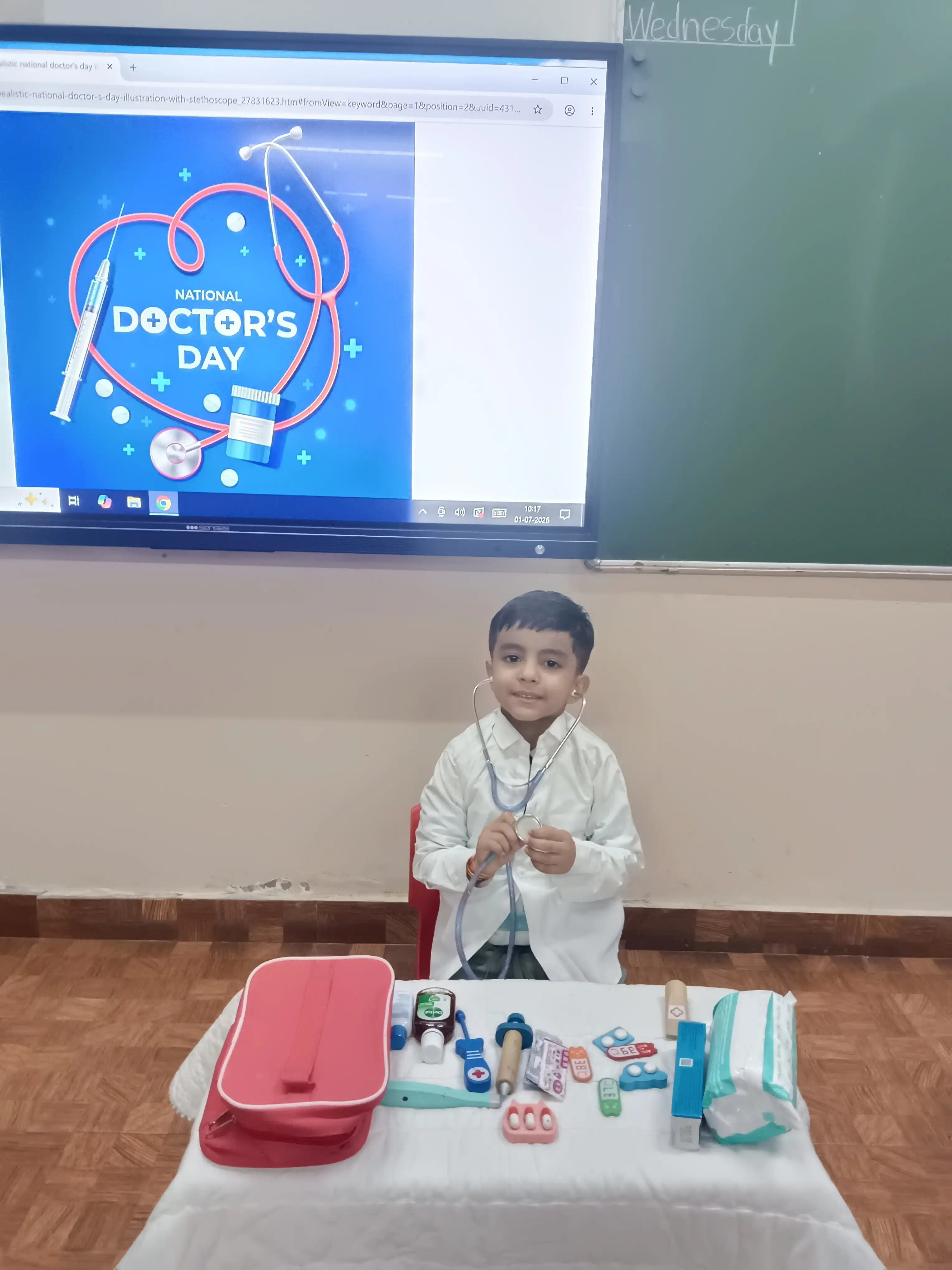 Doctor's Day Activity at Vidyodaya Public School