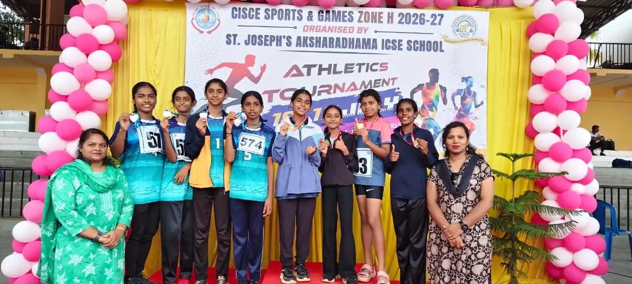 CISCE Zonal Sports Meet 2026 medal winners from Vidyodaya Public School