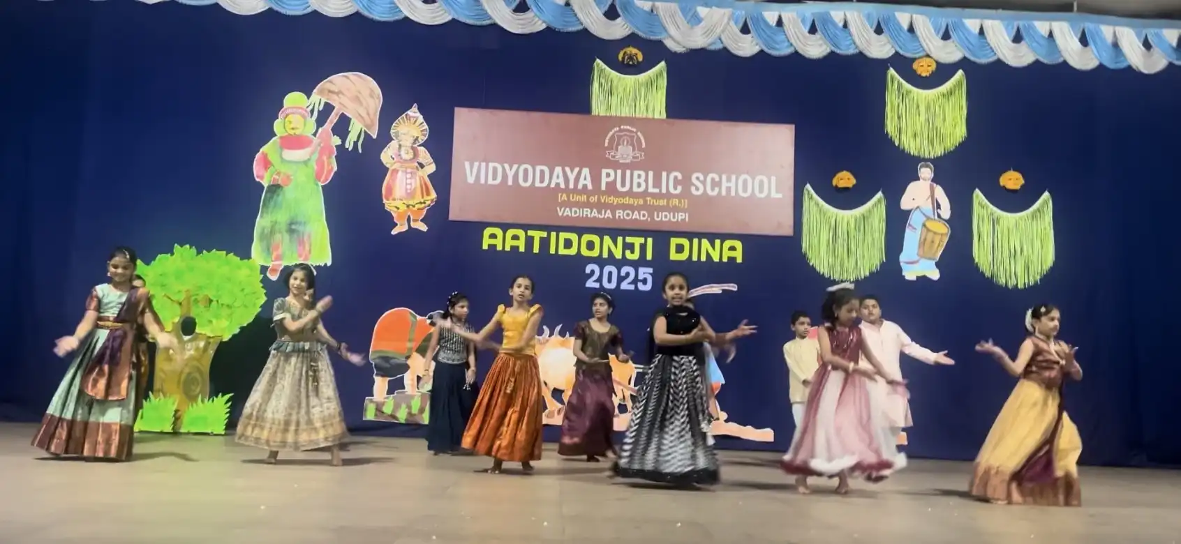 Vidyodaya Public School Udupi Celebrating Aatidonji Dina