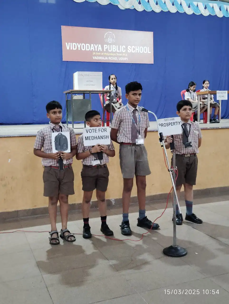 Vidyodaya Public School Udupi Mock Election