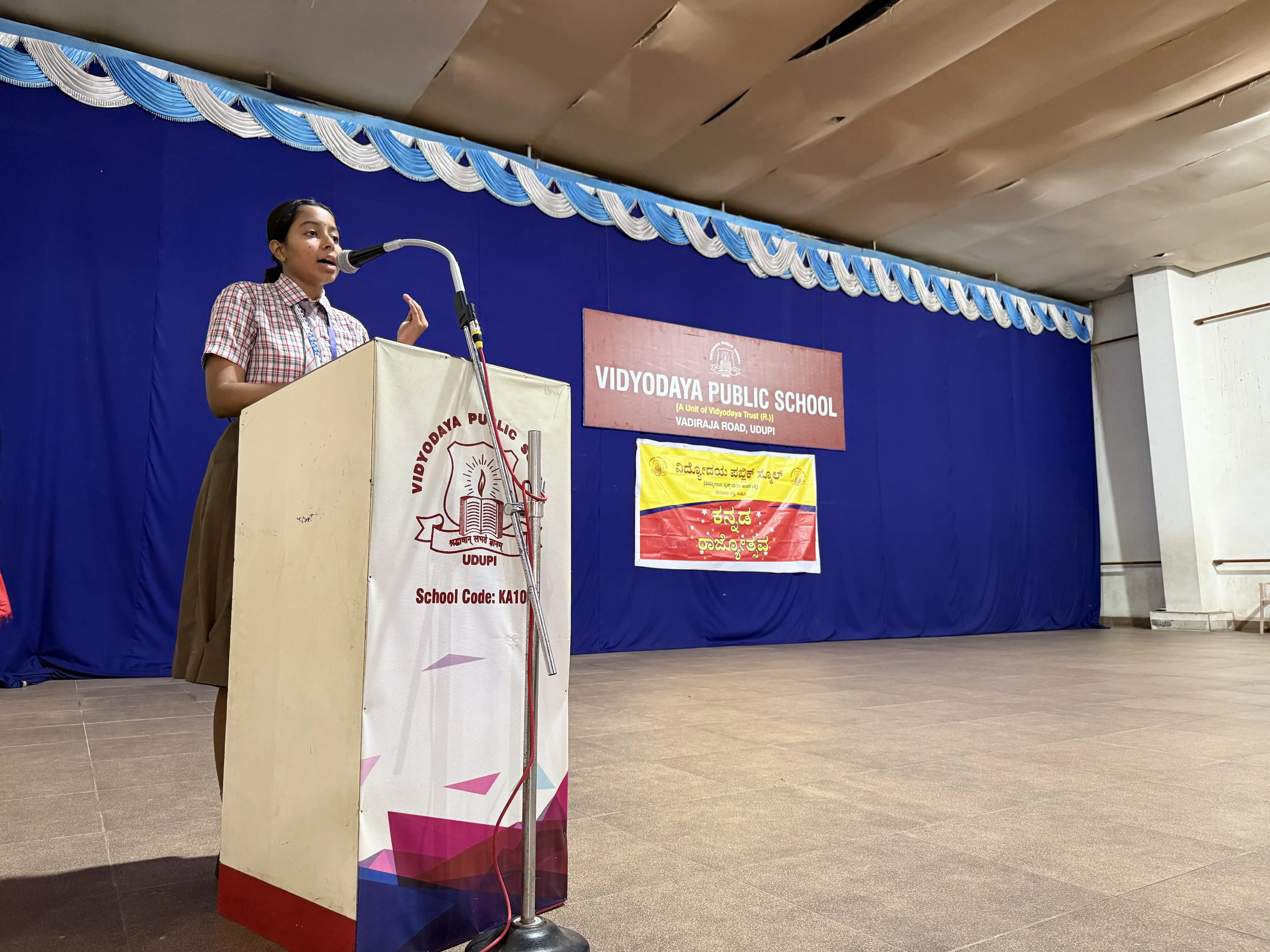 Karnataka rajyotsava celebrations at Vidyodaya Public Shcool, Udupi