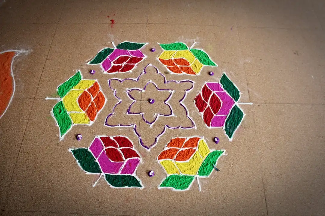 Rangoli Competition held at Vidyodaya P U College, Udupi