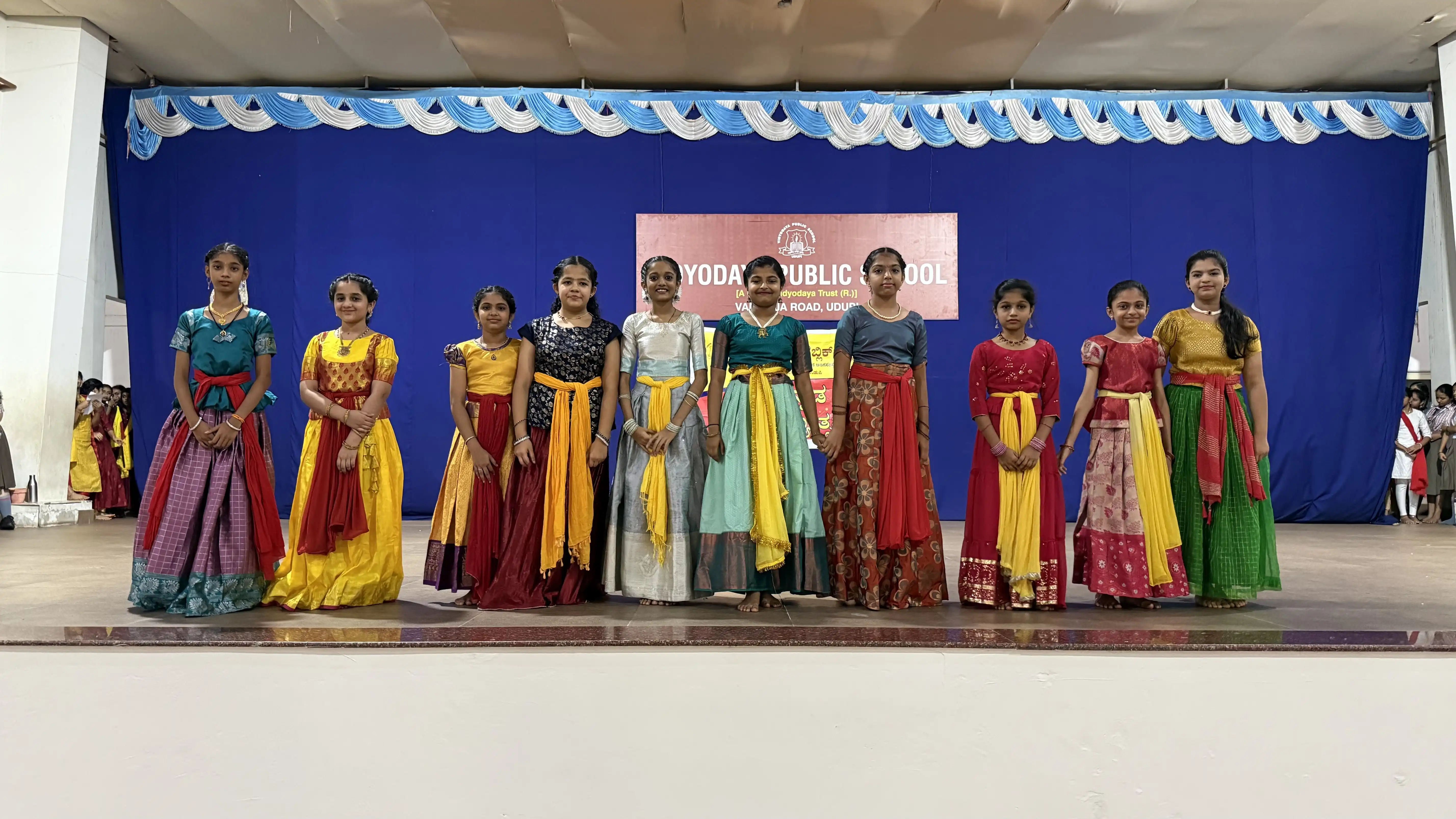 Karnataka rajyotsava celebrations at Vidyodaya Public Shcool, Udupi