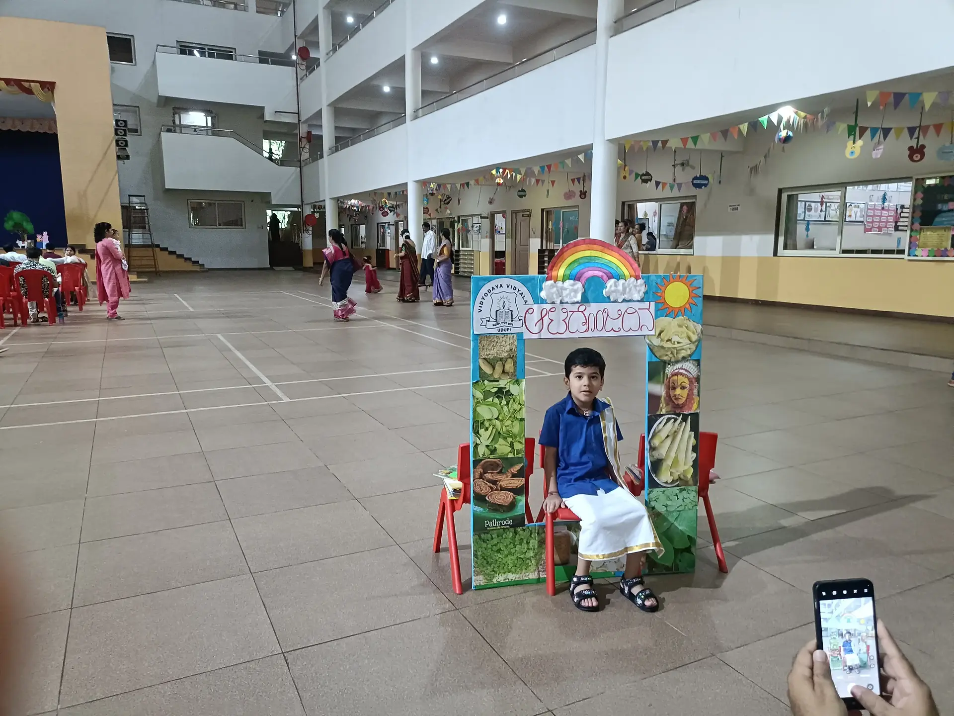 Vidyodaya Public School Pre-Primary students celebrating Aatidonji Dina