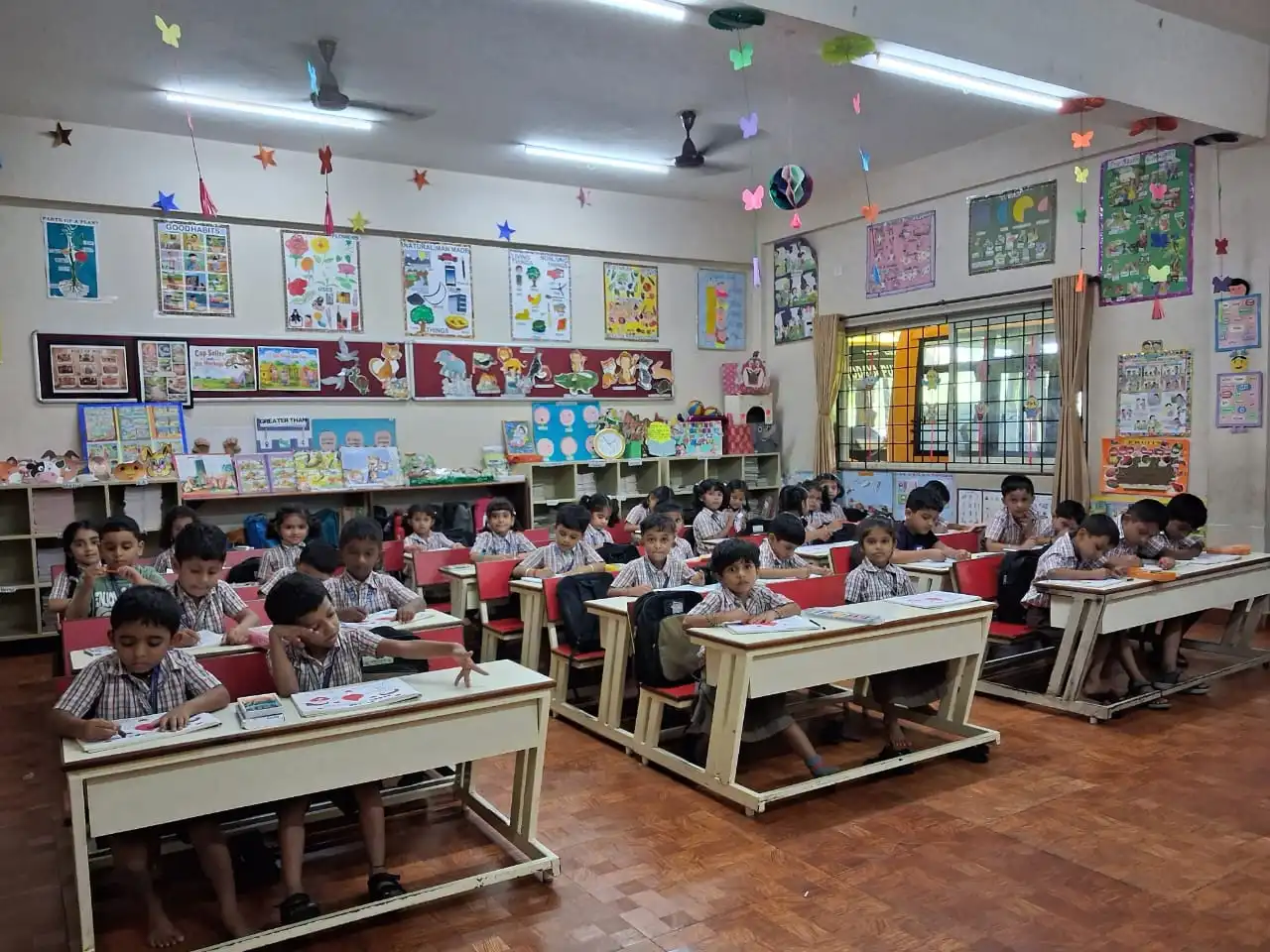 Vidyodaya Public School Pre-Primary students participating in World Blood Donor Day activity