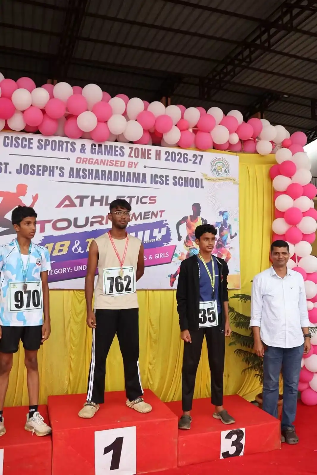 CISCE Zonal Sports Meet 2026 medal winners from Vidyodaya Public School