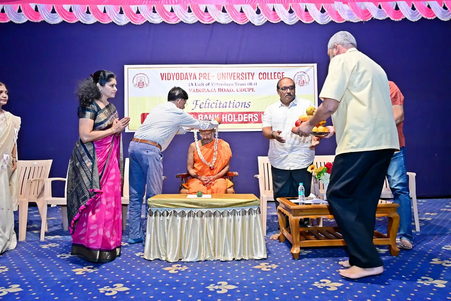 Vidyodaya P U College Udupi Felcitations to State Rank Holders