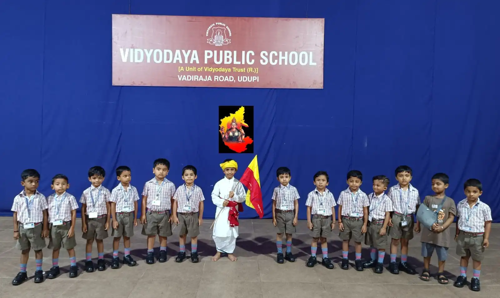 Karnataka Rajyotsava Celebration at Vidyodaya Public School Udupi