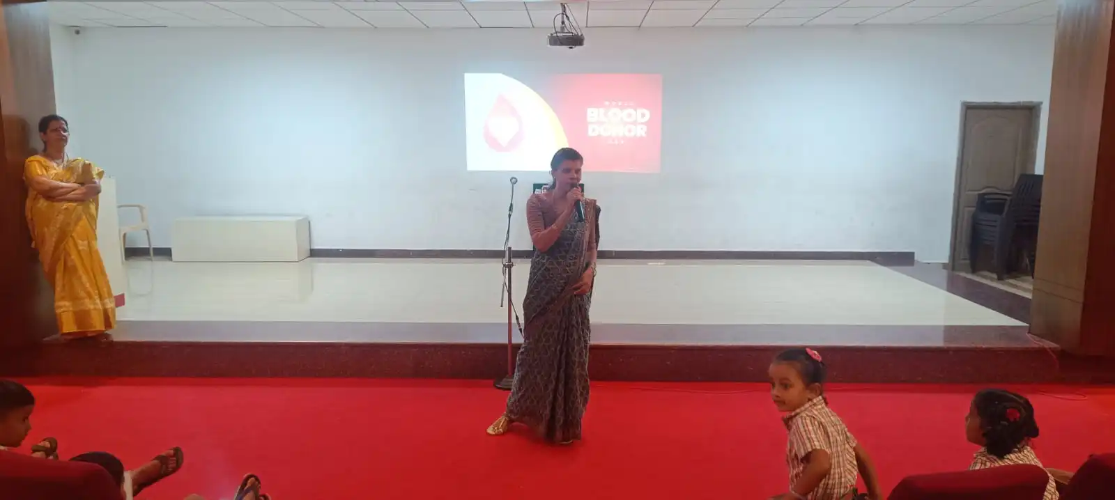 Vidyodaya Public School Pre-Primary students participating in World Blood Donor Day activity