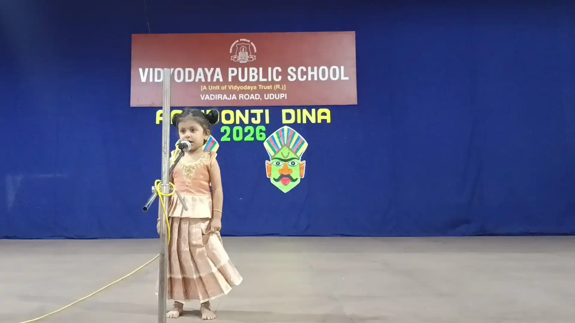 Vidyodaya Public School Pre-Primary students celebrating Aatidonji Dina