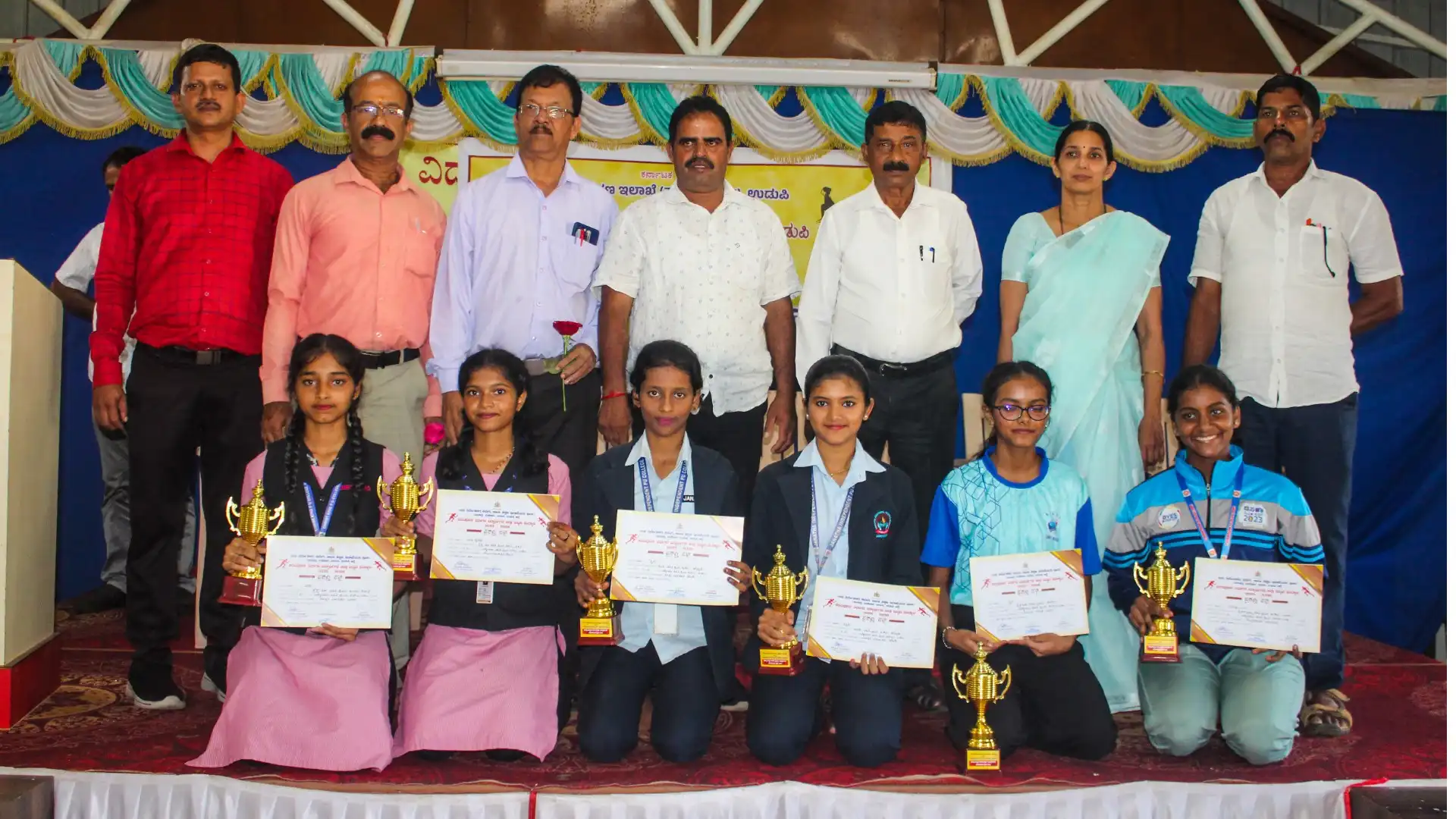 District Level Yoga Competition 2025 Vidyodaya PU College Udupi