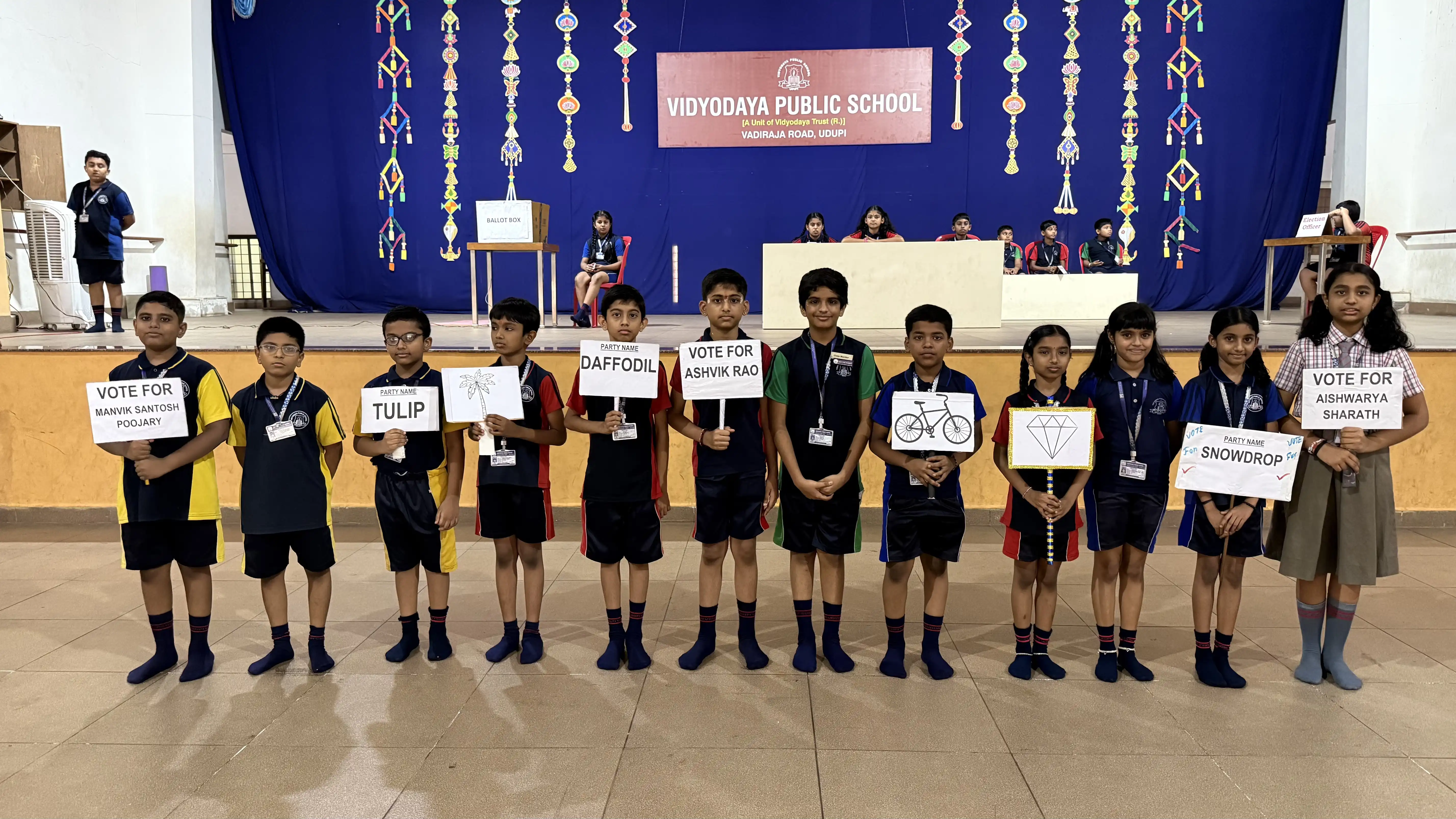 Vidyodaya Public School Election Activity Using Electronic Voting Machine