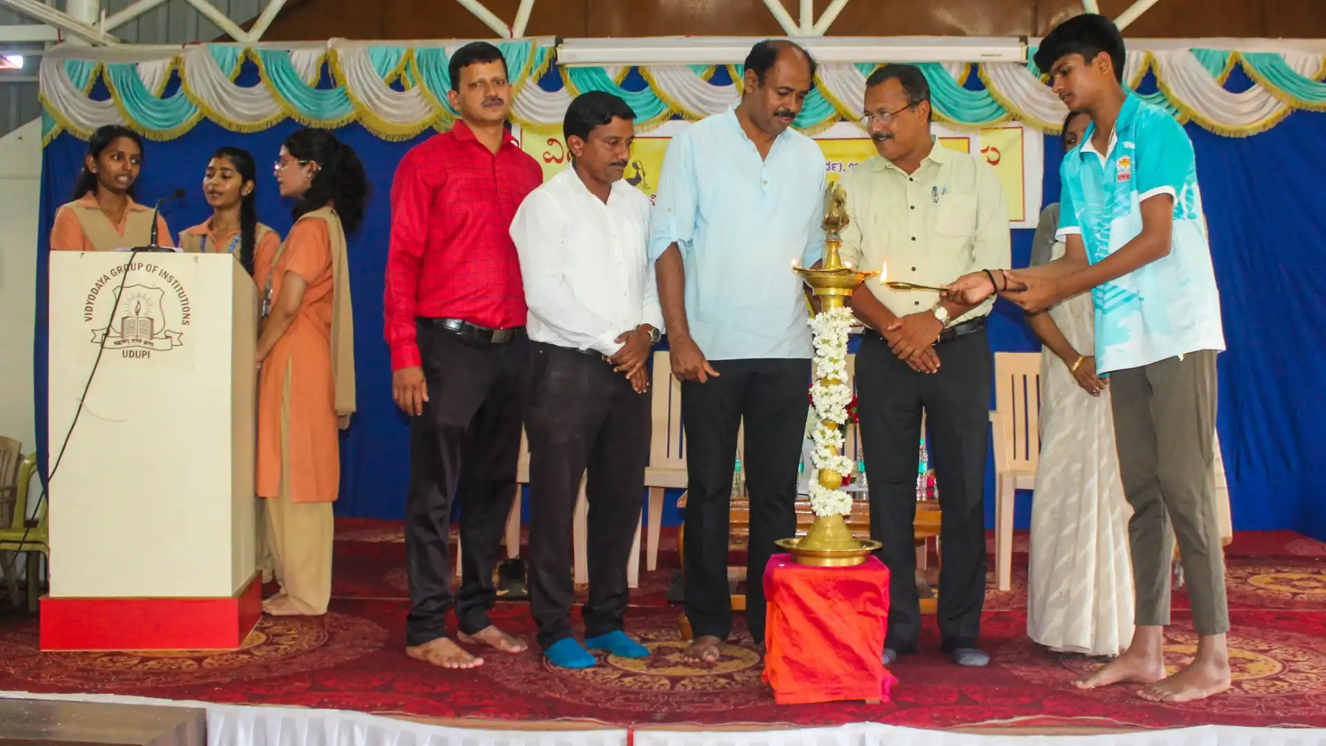 District Level Yoga Competition 2025 Vidyodaya PU College Udupi