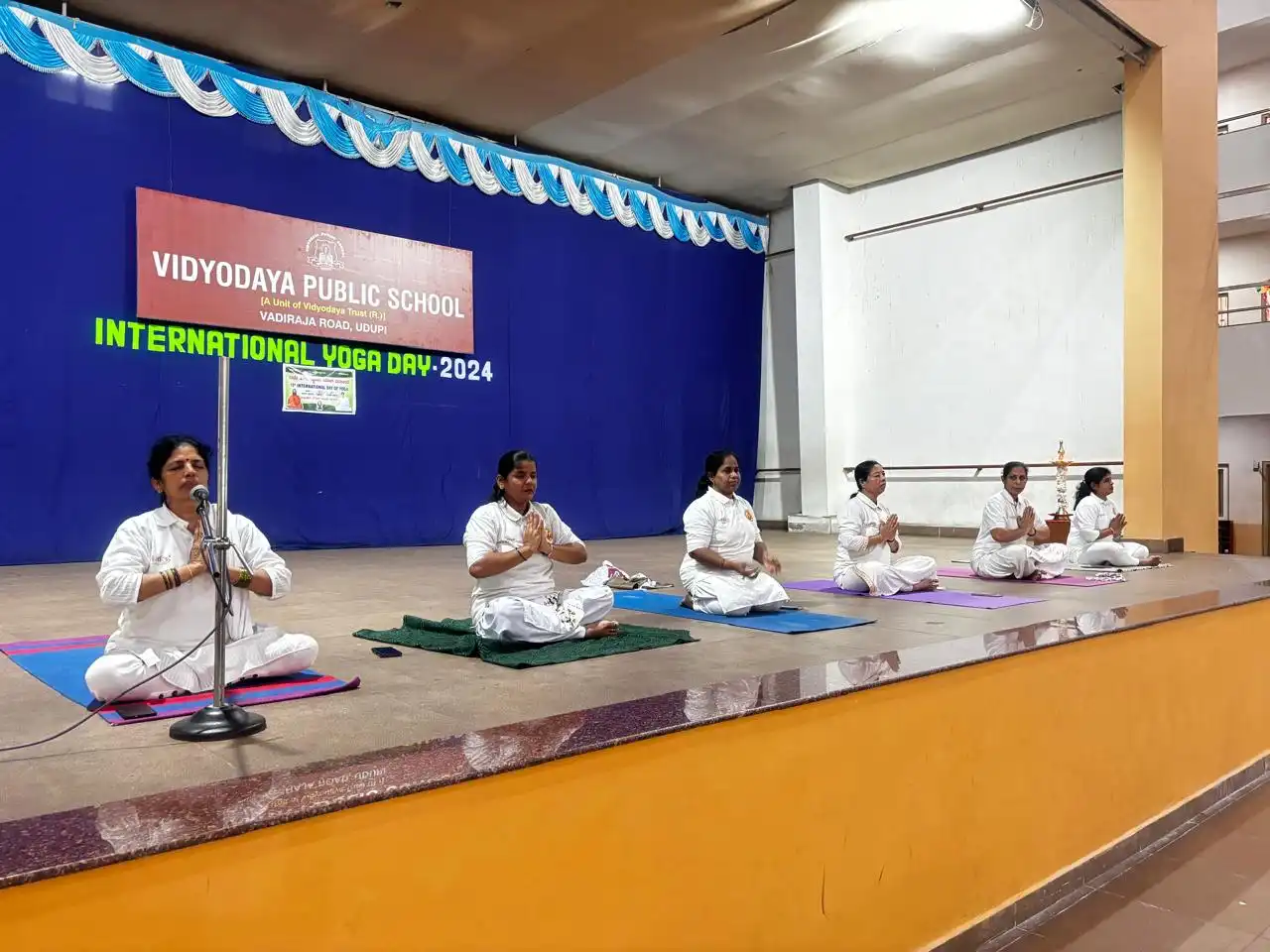 Vidyodaya Public School Udupi International Yoga Day