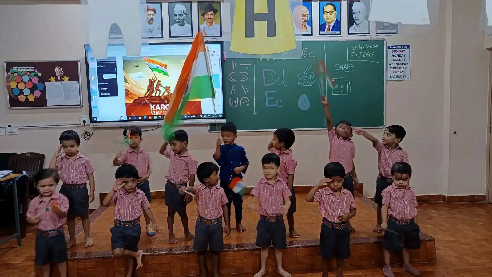 Vidyodaya Public School Udupi celebrating Kargil Vijay Divas