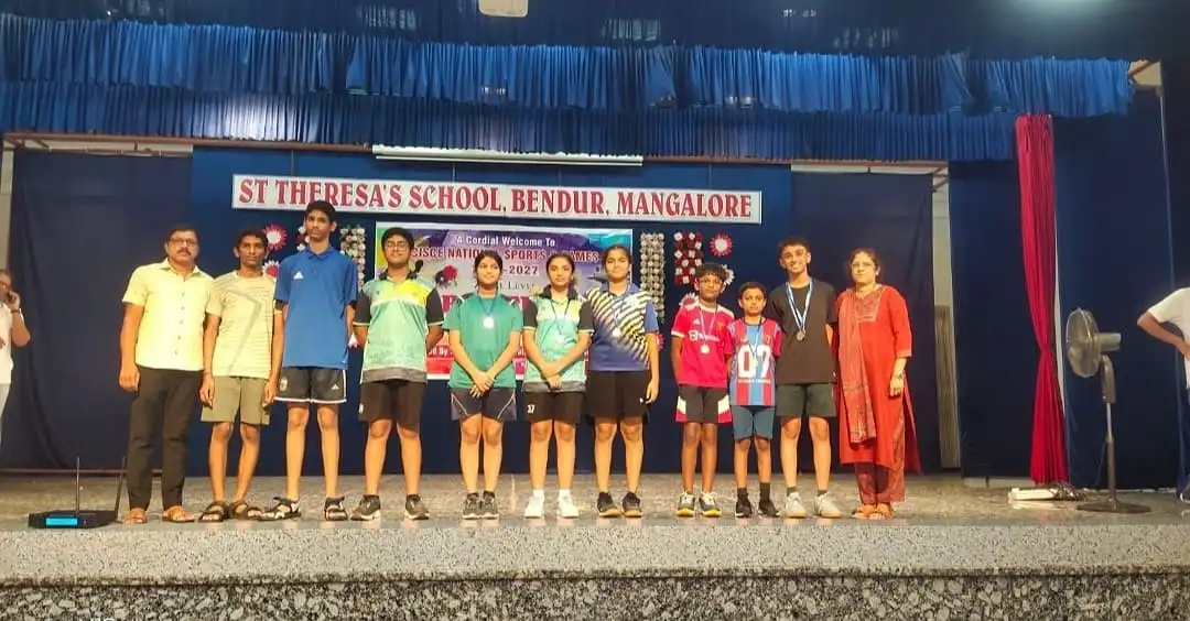 Vidyodaya Public School table tennis team at CISCE Zonal Tournament 2026