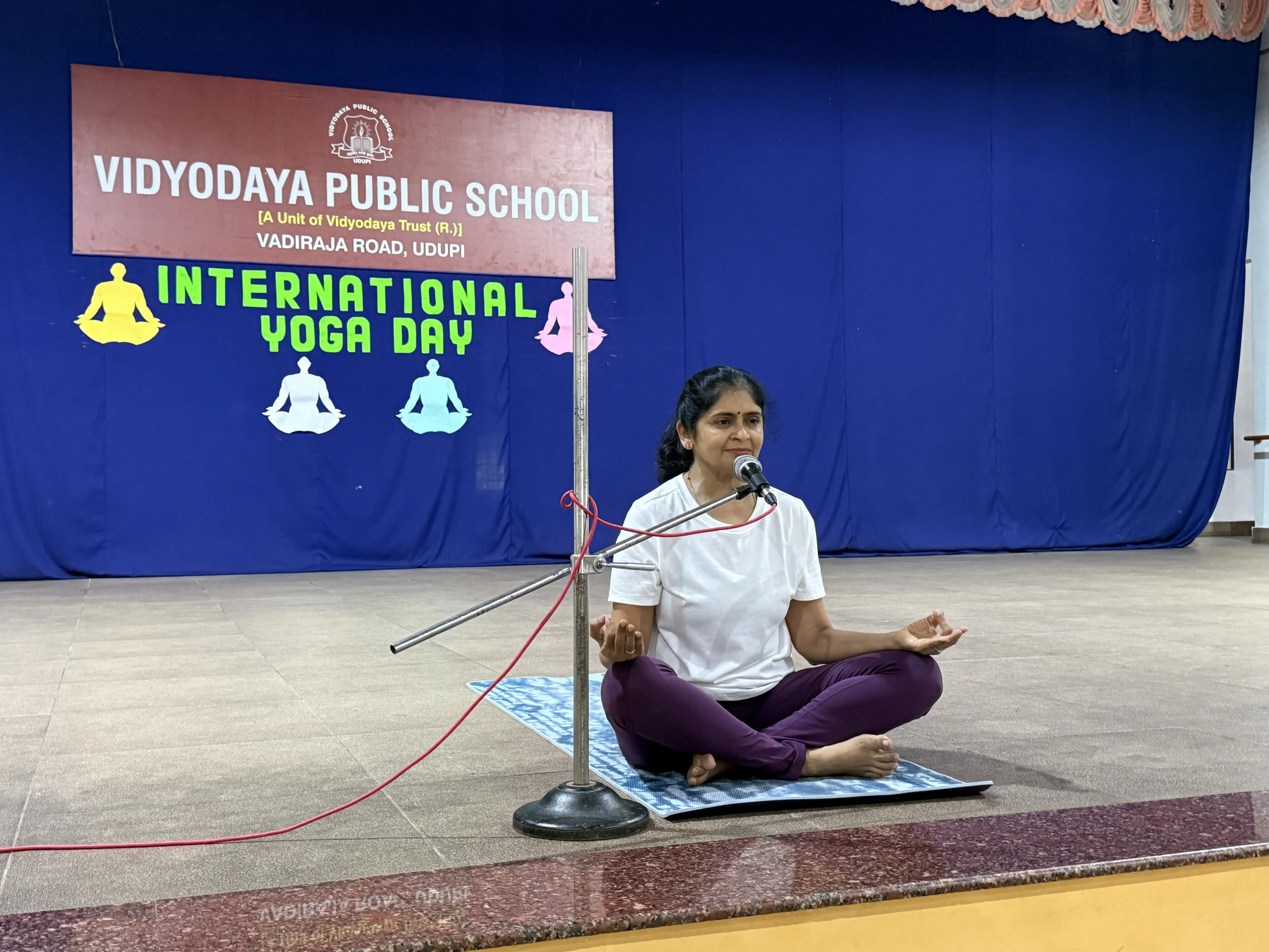 International Yoga Day celebration at Vidyodaya Public School