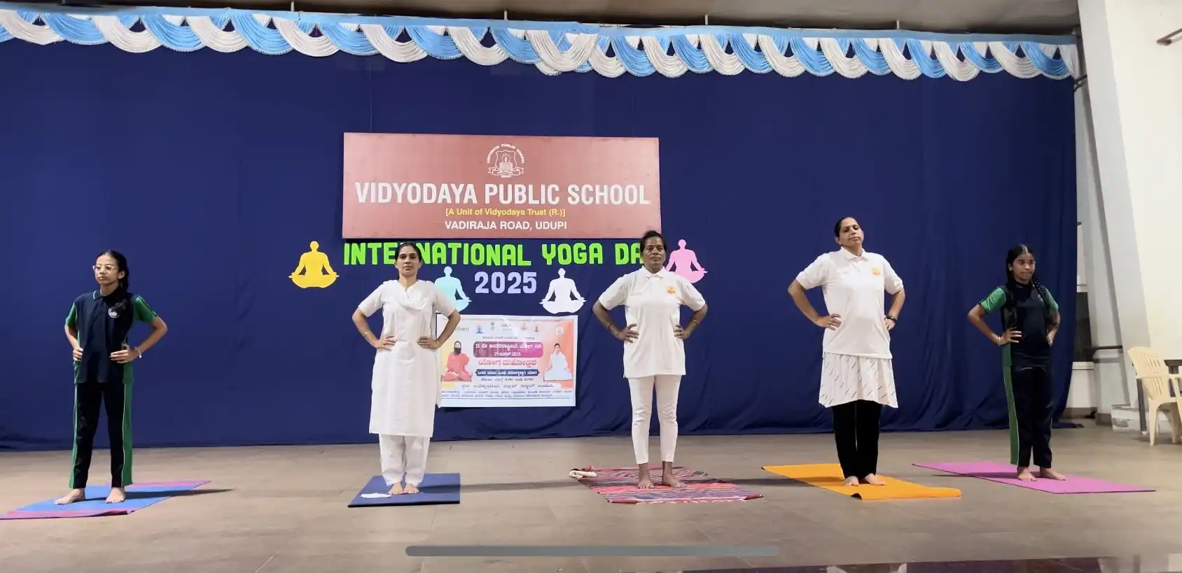 International Yoga Day at Vidyodaya Public School Udupi