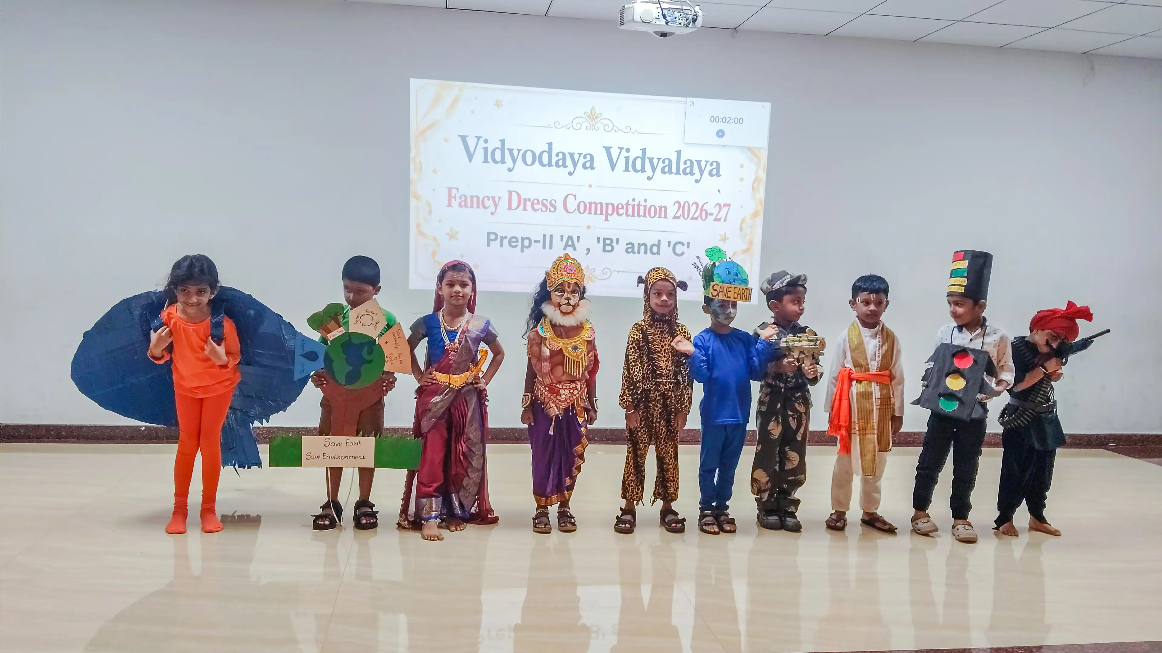 Vidyodaya Public School conducts Fancy Dress Competition for Prep II students