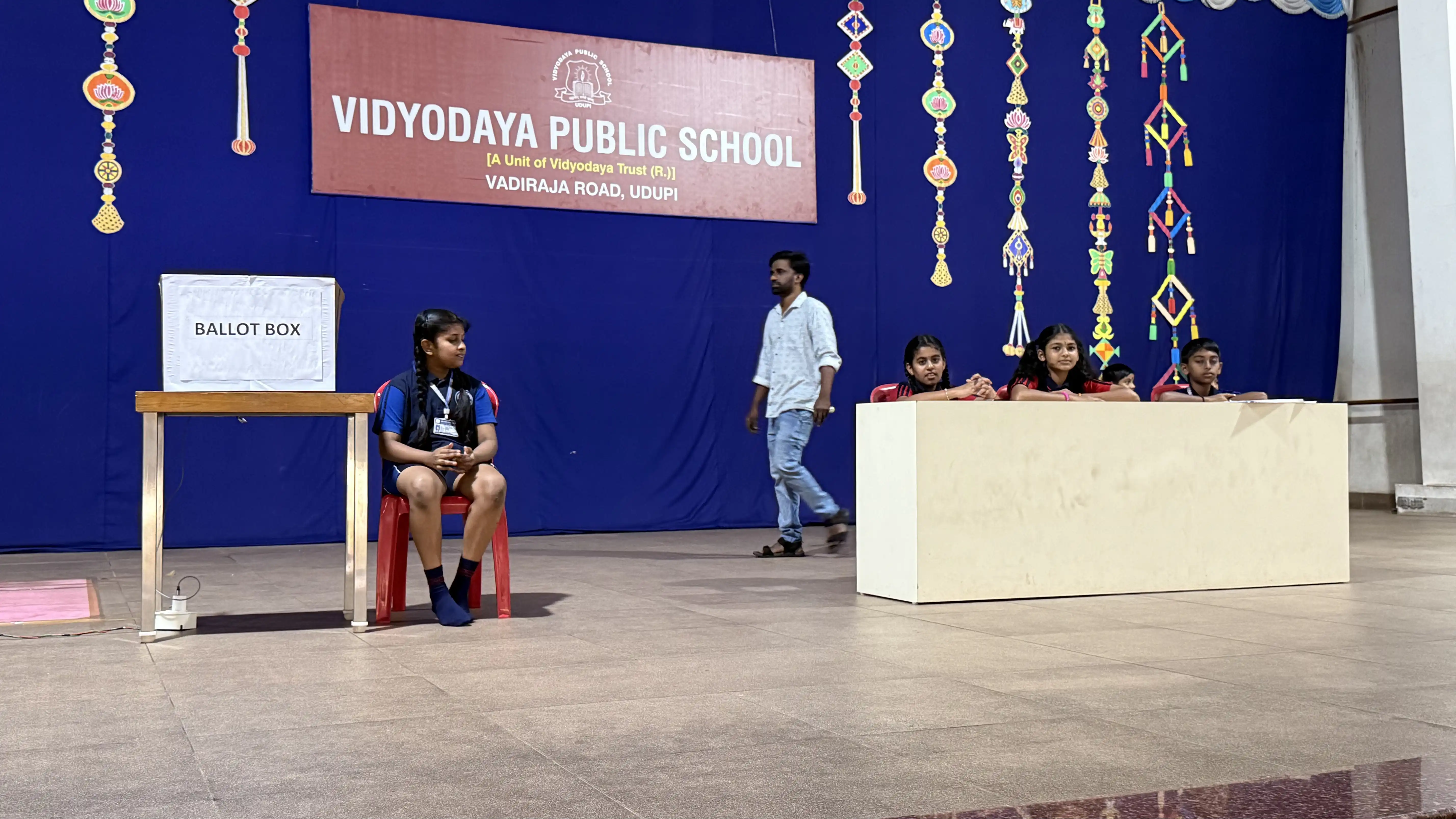 Vidyodaya Public School Election Activity Using Electronic Voting Machine