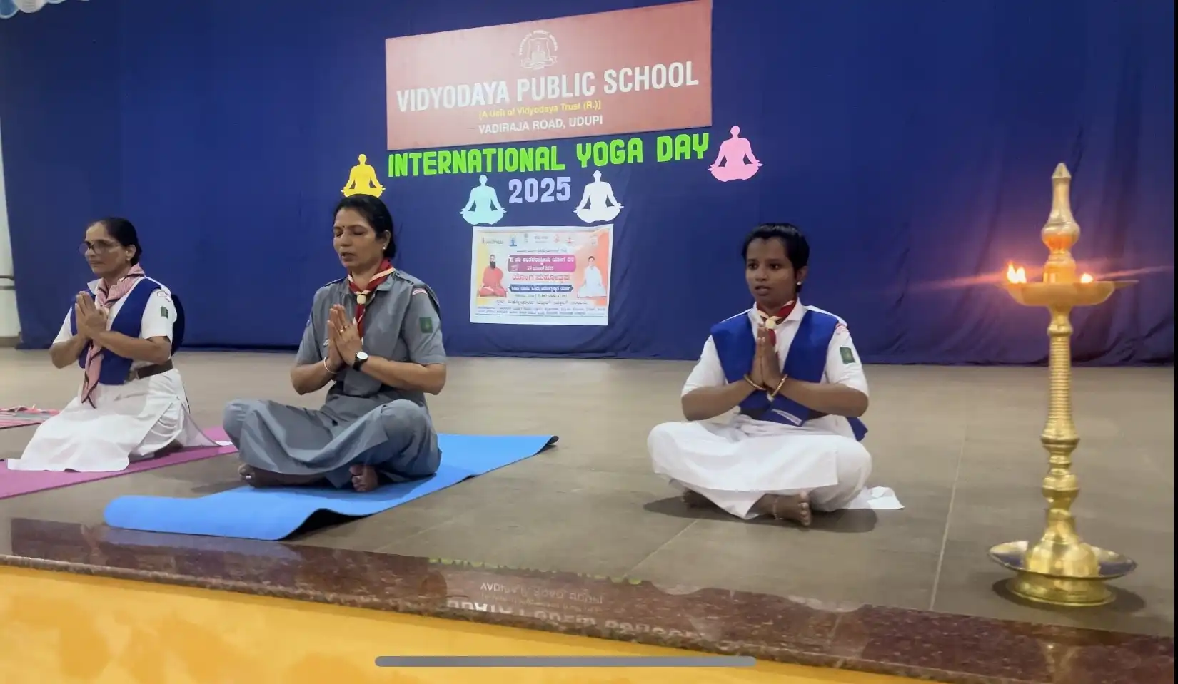 International Yoga Day at Vidyodaya Public School Udupi