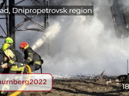 An infrastructure facility was destroyed by a Russian missile in Pavlograd