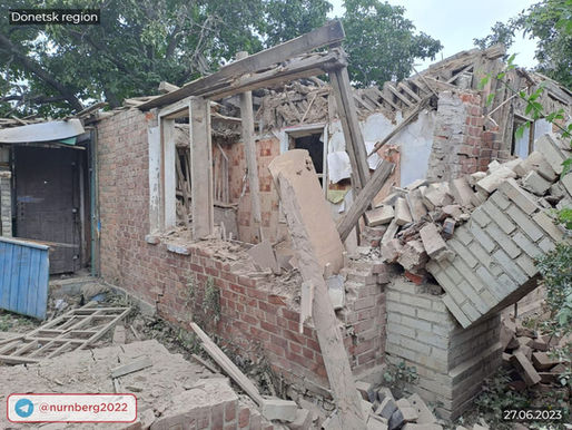 In the Donetsk region, the invaders destroyed several dozen houses in a day