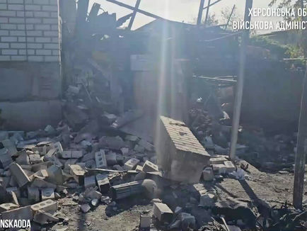 Civilians suffered from Russian strikes in the Kherson region