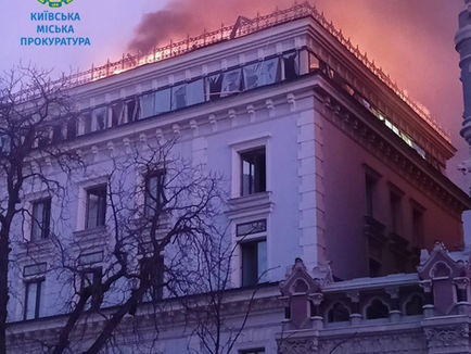 Во время атаки "шахедов" на столицу 1 января пострадало много памятников культуры