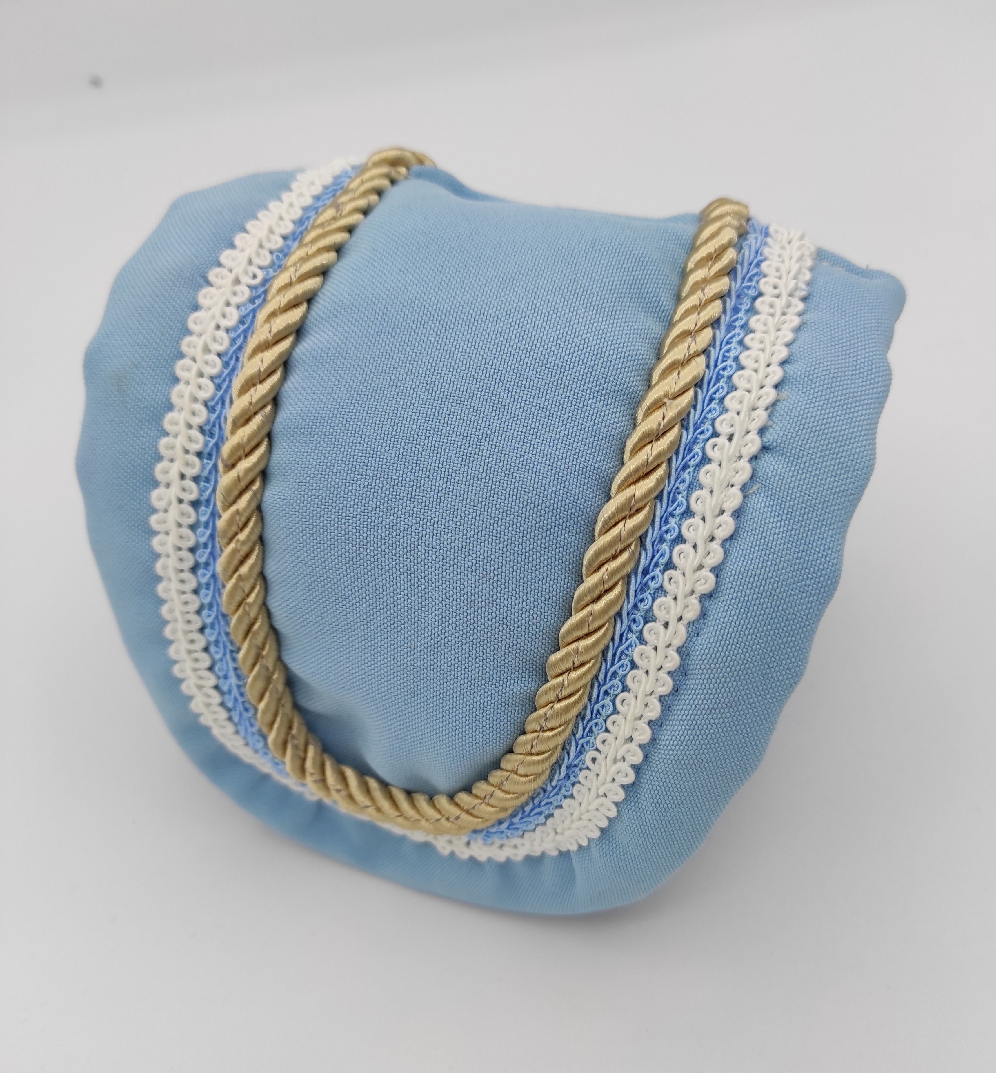 Bandes de polo finitions bleu ciel x2 3m