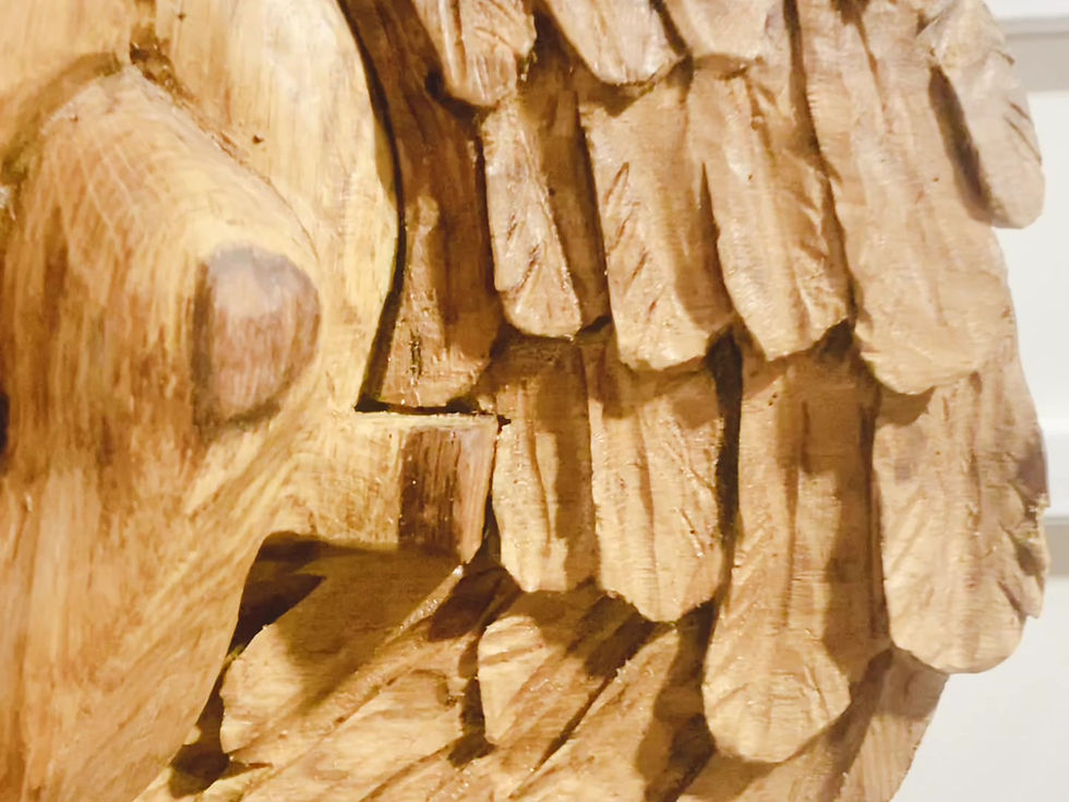 Thumbnail: Angel Driftwood Female Guardian Angel Wall Art Sculpture
