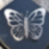 Silver Pierced out Butterfly Brooch
