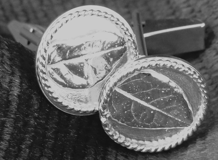 Silver Leaf Cufflinks