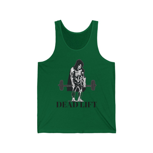 Dead Lift Gym Pun Unisex Jersey Tank Top Wife Beater | Dekfit Gym Wear