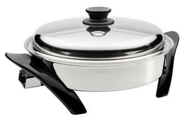 12"/30cm Electric Oil Core Skillet with Cover, Saladmaster, We Cook Healthy, Milena Elnatanova, cooking show