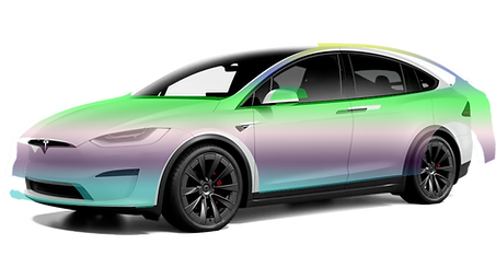 Endre farge på Tesla Model X med folie