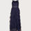 Thumbnail: Monsoon Kids’ Zenaya Ruffle Prom Dress, Navy