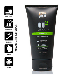 ZEOS® QU3 Face Wash for Men