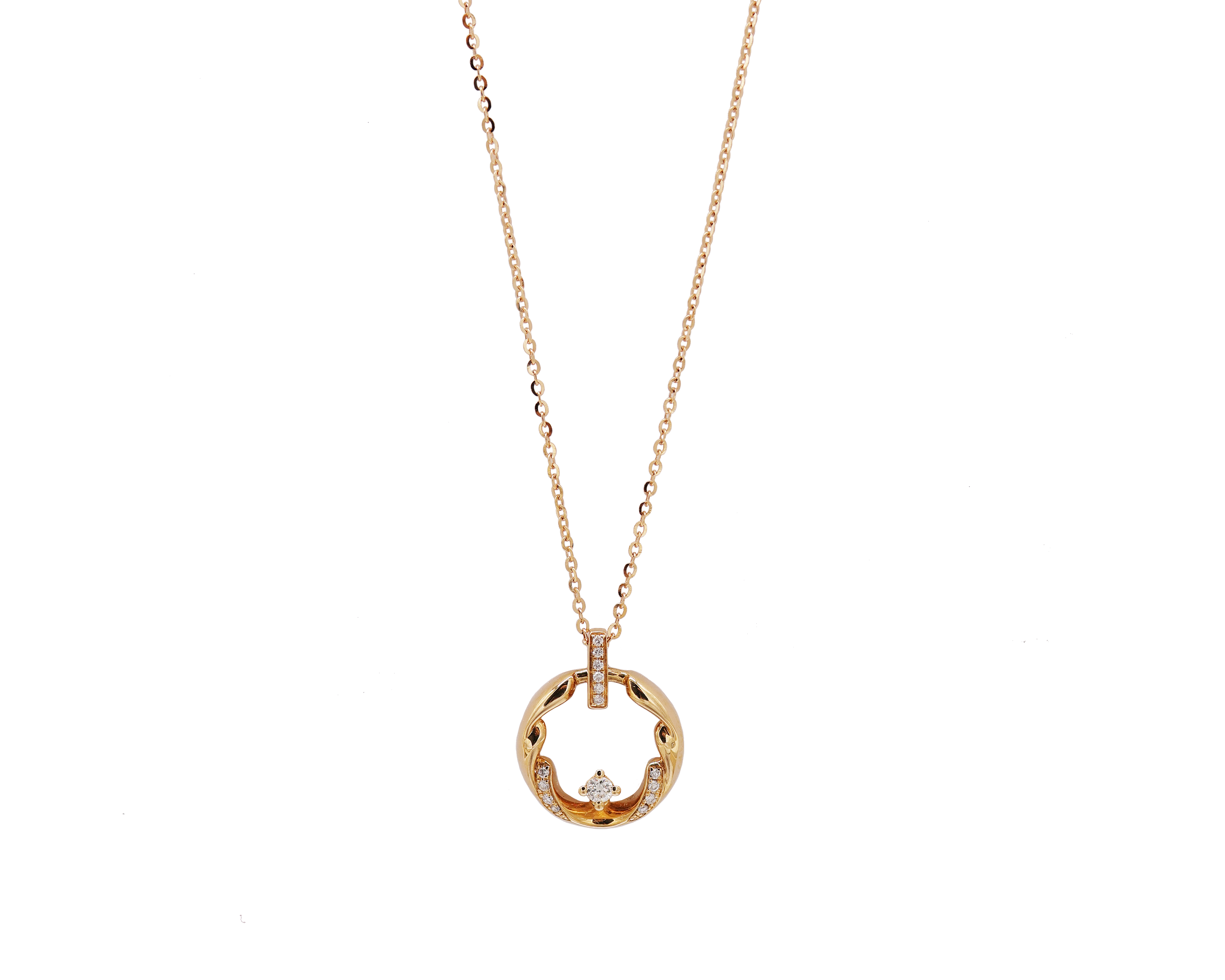 Round Diamond Pendant