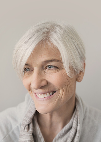 Leende Senior Kvinna