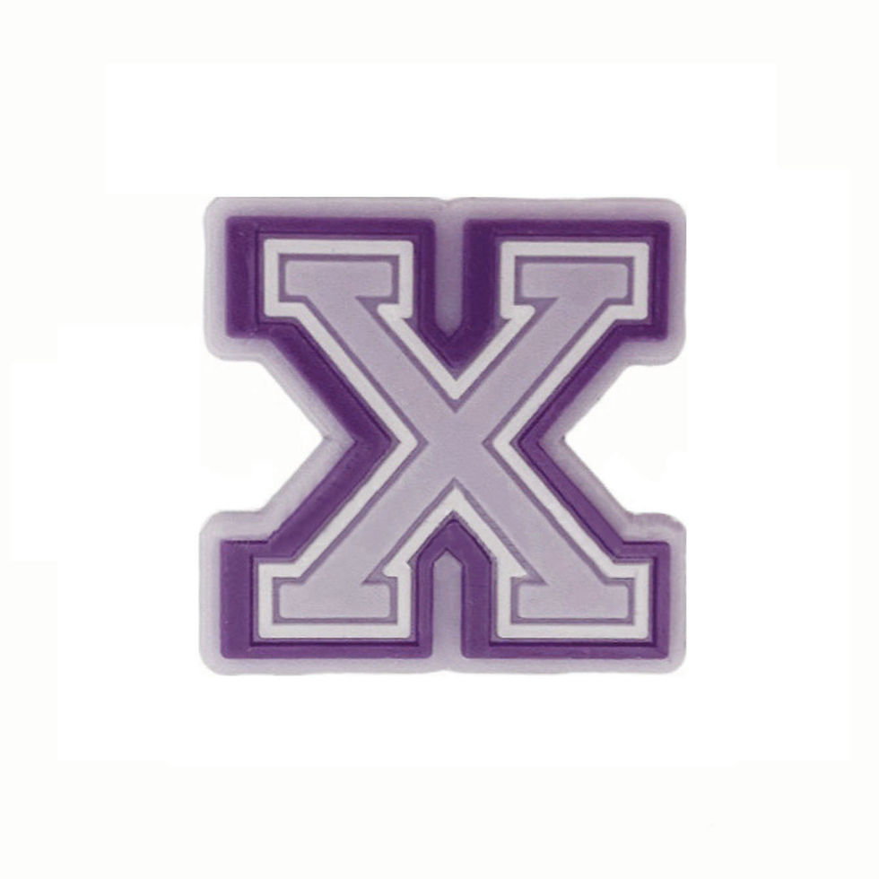 Thumbnail: Purple Letter Shoe Charms