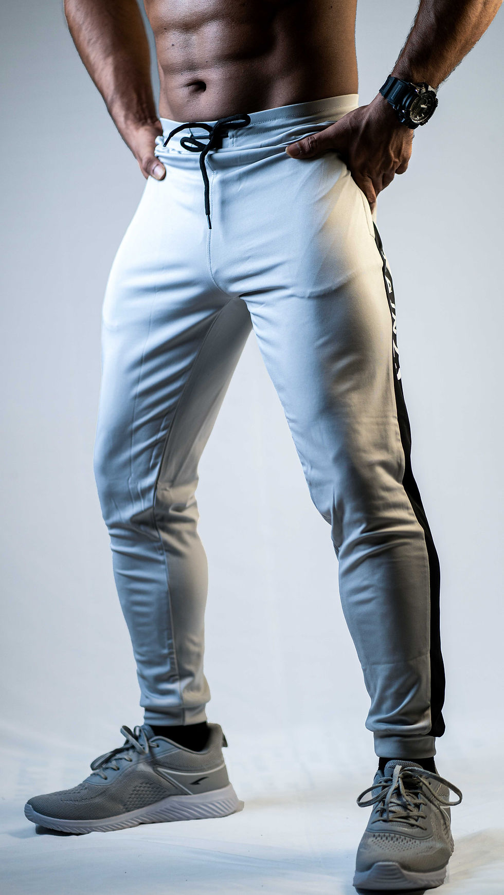 Thumbnail: Light Grey Athletic Super light Joggers