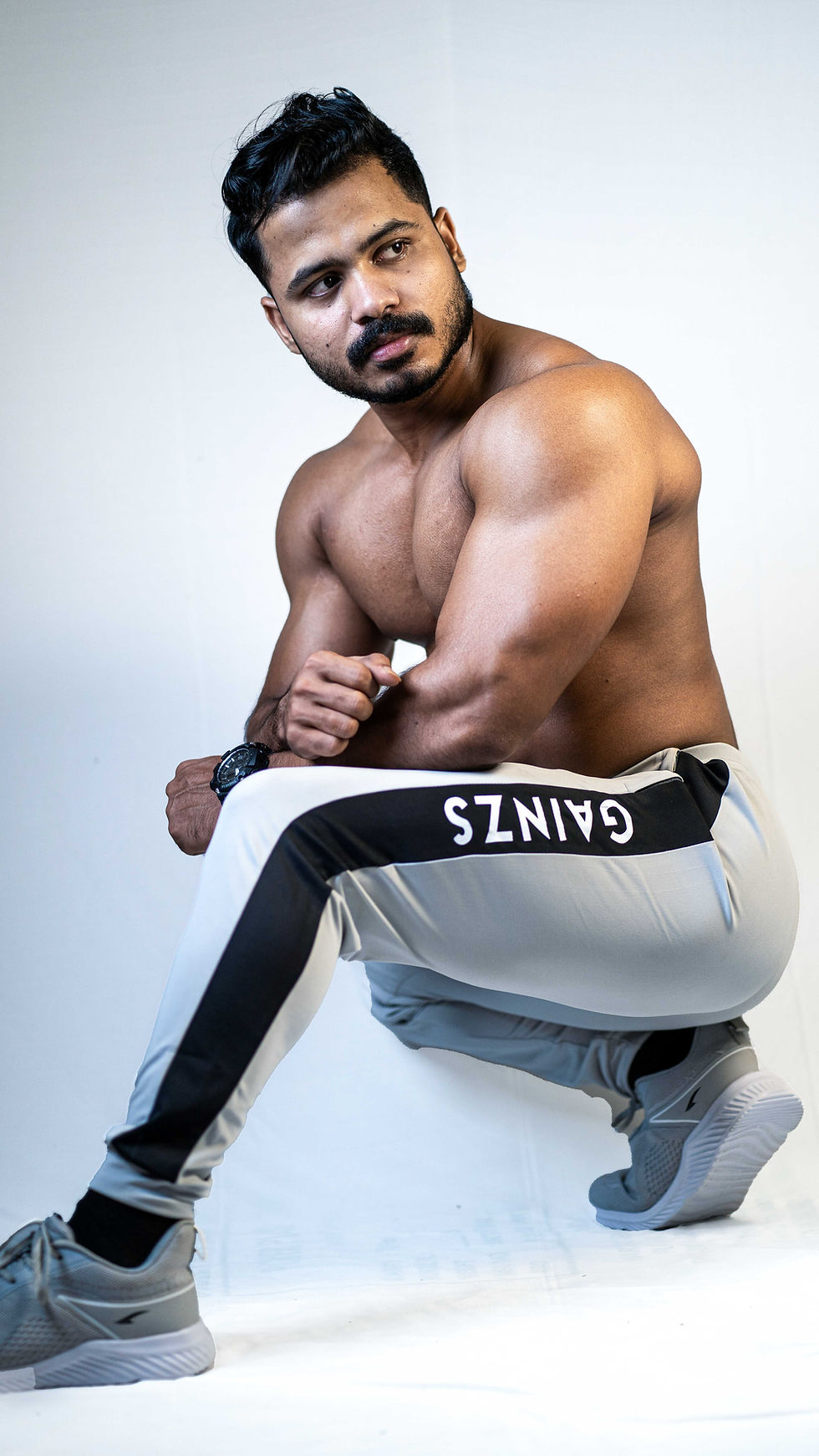 Thumbnail: Light Grey Athletic Super light Joggers