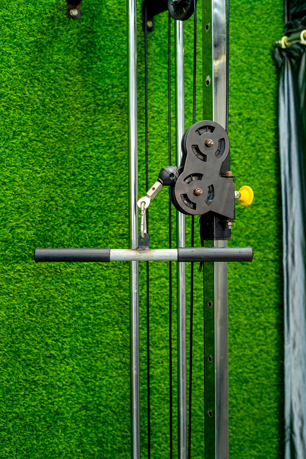 Thumbnail: Wall Mount Cable Station with Adjustable Pulley System - Home Gym Equipment
