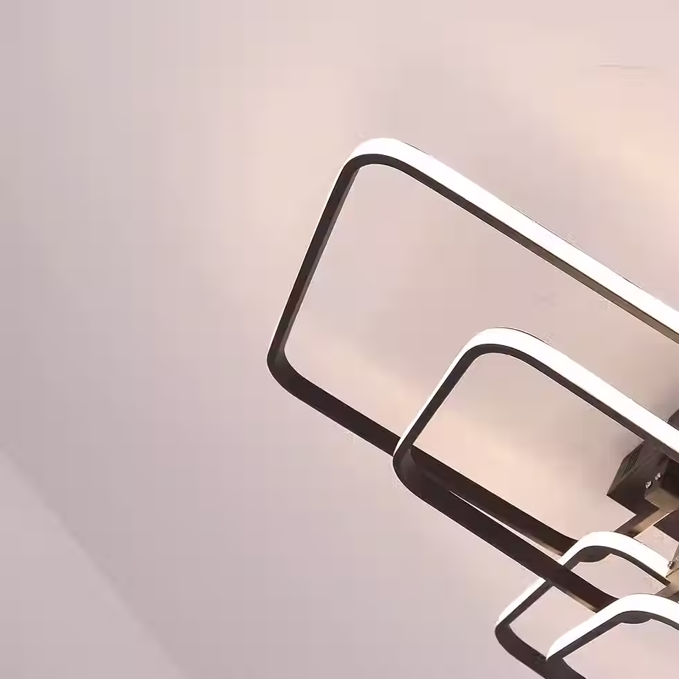 Miniatura: Luminária de Teto LED Retangular Neo Gleam – Design Minimalista Moderno